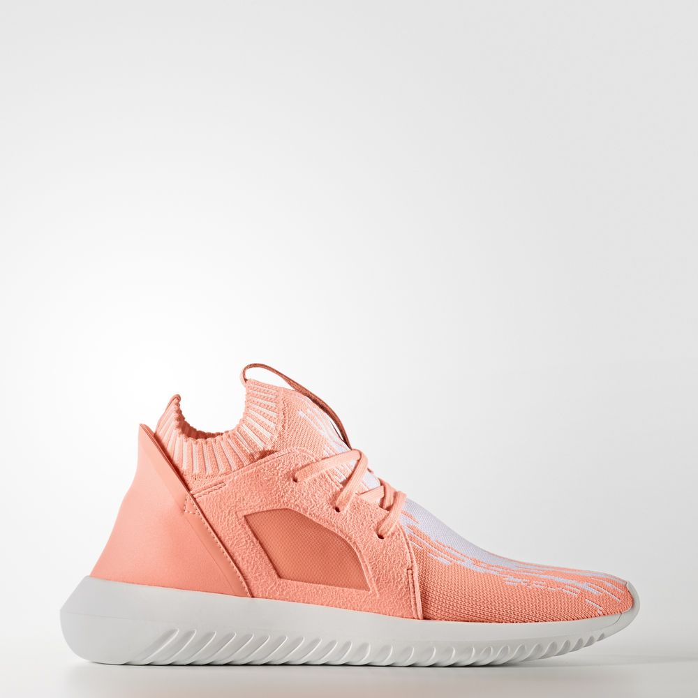 Adidas Tubular Defiant Primeknit - Originals γυναικεια - Πορτοκαλι/Ασπρα,Μέγεθος: EU 36 – 54 2/3 (43